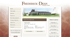 Desktop Screenshot of frederickdean.com